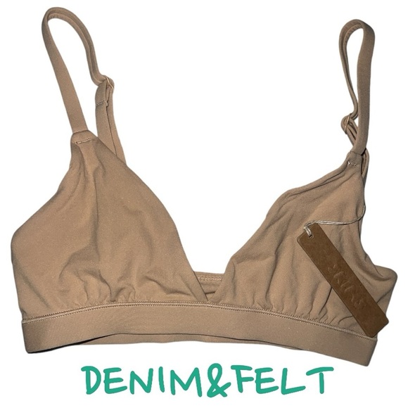 SKIMS FITS EVERYBODY TRIANGLE BRALETTE | STYLE: BR-TRI-2024 |COLOR: CLAY |NEWNWT - Picture 9 of 11